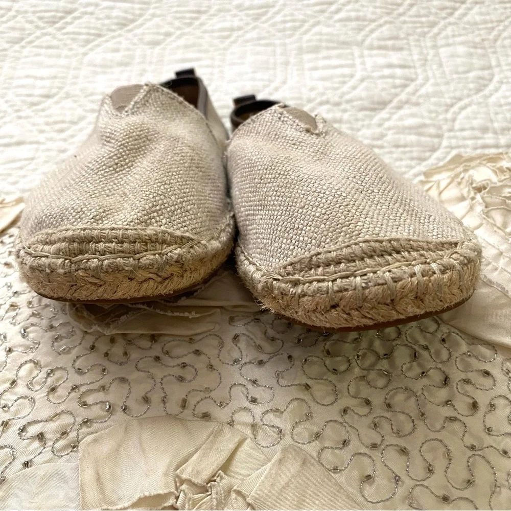 MICHAEL Michael Kors Cream Ivory Keli Espadrille Summer Flats Size 8
